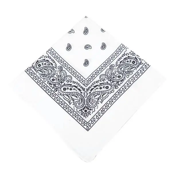 100% Cotton Fashion Bandana Multipurpose Paisley Printing Cowboy Bandanas Square Scarf Headbands Necktie for Men Women 55 x 55cm