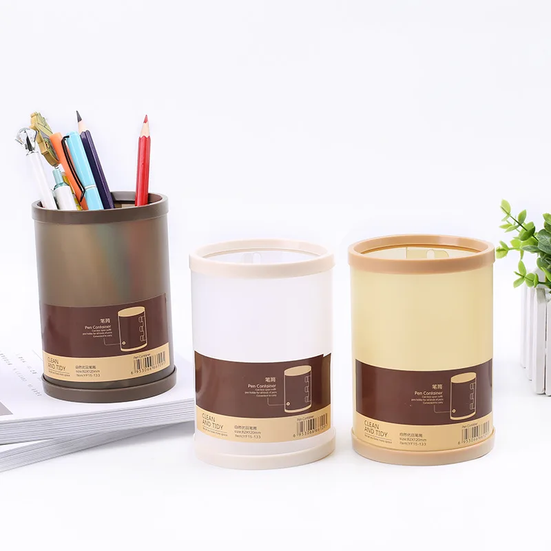 

Creative Detachable PP Pencil Case Etui Cute Round Pencil Box Pen Holder Stand For Boys Bts Stationery Office School Supplies
