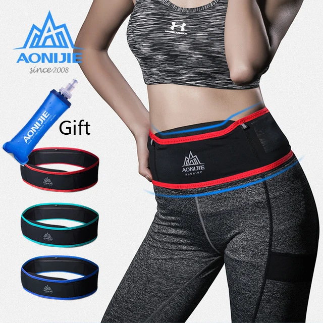 US $14.99 AONIJIE Slim Running Waist Belt Jogging Bag Fanny Pack Travel Money Marathon Gym Workout Fitness 6