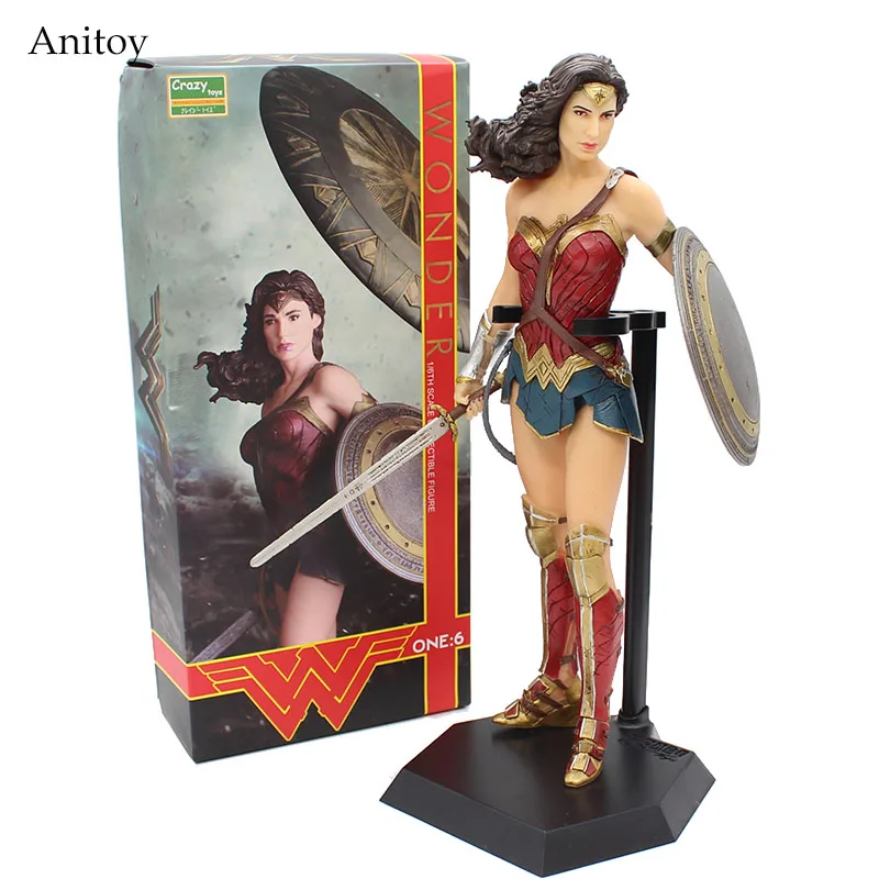 Сумасшедший игрушечные лошадки Wonder Woman фигурку 1/6 TH весы Окрашенные ПВХ коллекционная игрушка 26 см KT4074