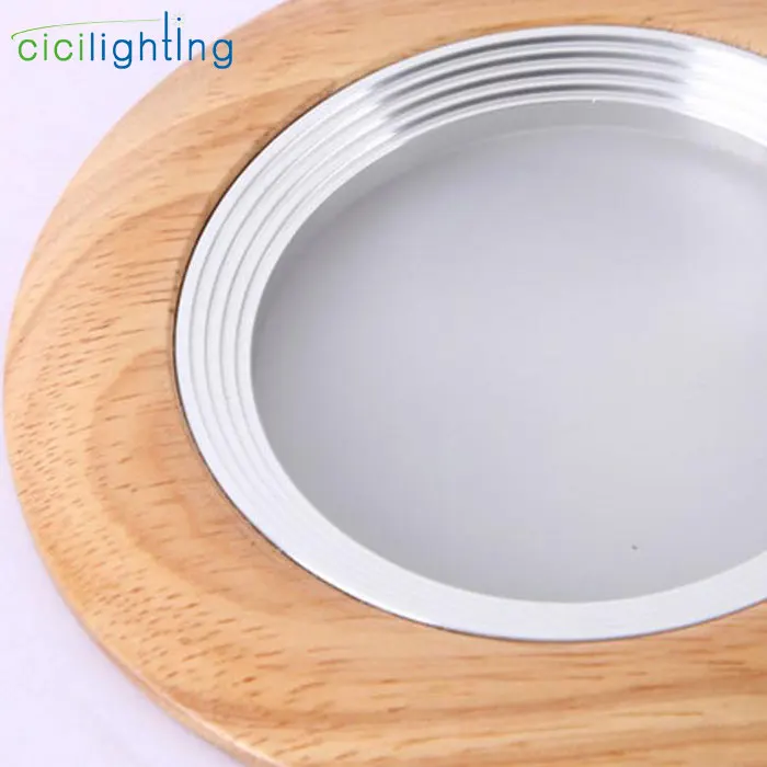 Conduziu a Lâmpada Recessed do Teto Industrial do Centro Comercial do Escritório para Baixo o Diodo Emissor de Luz de Wook de Borracha Downlight Redondo Iluminação 220 v 240 5 w 7 7 de borracha downlight, 5 w redondo 7