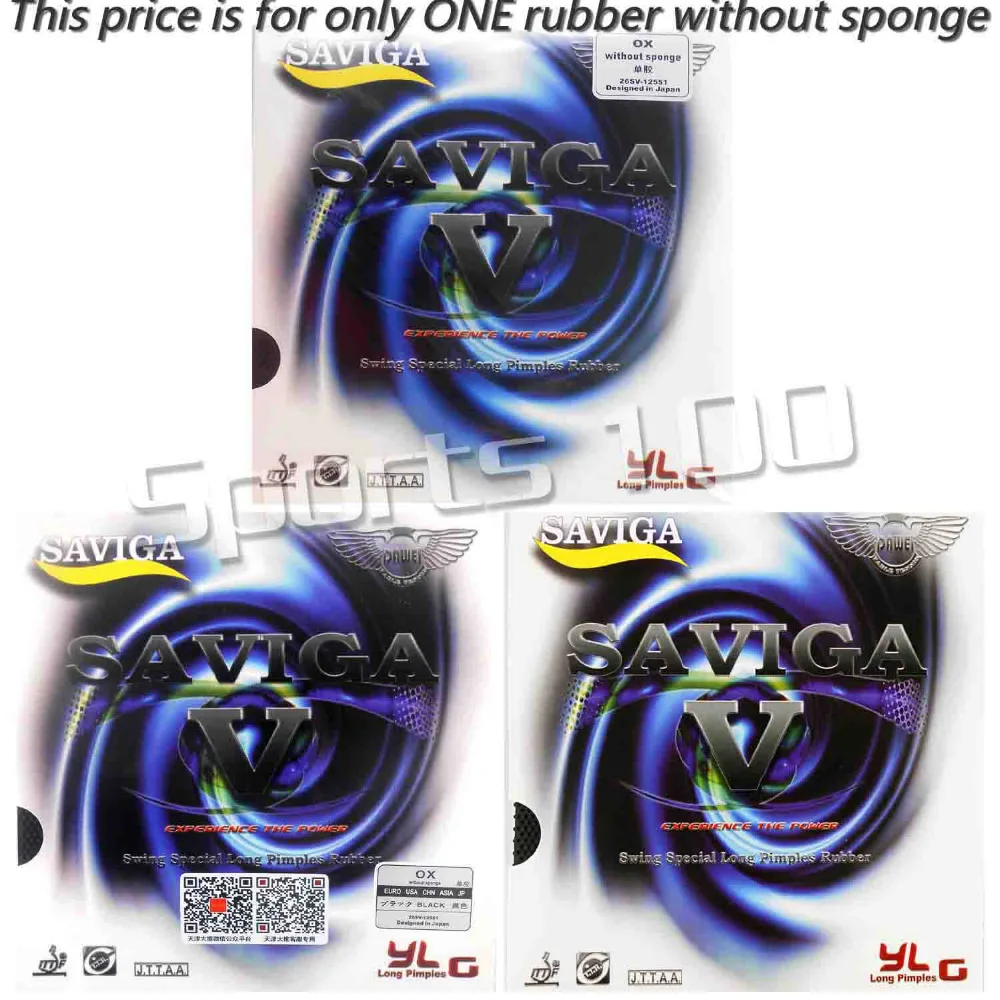 

SAVIGA V Long Pimples Out Table Tennis PingPong Rubber rubber without Sponge 2015 Factory Direct Selling