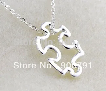 

fashion hot alloy puzzle piece pendants necklace(A1053)