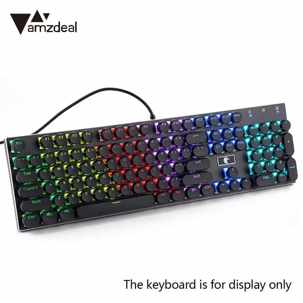 AMZDEAL игровая механическая клавиатура колпачки для ключей ABS ретро круглые