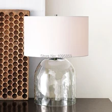 Современная Минималистичная креативная стеклянная настольная лампа в скандинавском стиле, прикроватная лампа для спальни, свадебные украшения, настольные лампы