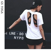 Сексуальные белые спортивные футболки с короткими рукавами для женщин, топ для фитнеса, йоги, Быстросохнущий Топ для спортзала, футболки для бега, одежда