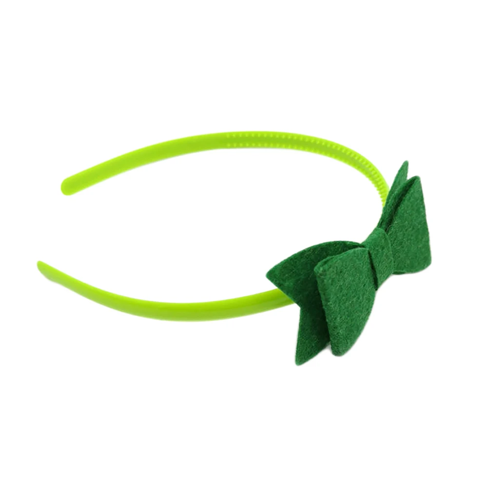 Зеленый бант Декор Hairband повязка на голову вечерние фестиваль партия реквизит