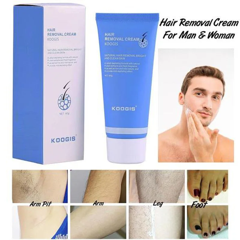 Koogis Razor Less Hair Removal Cream Use For Face Pudendum Legs Arms