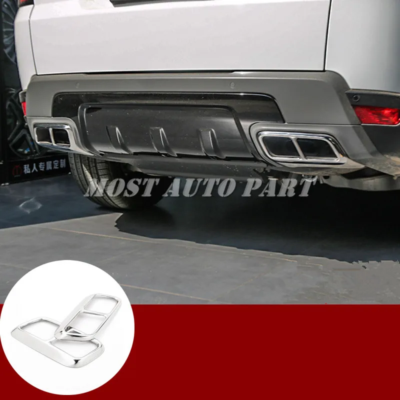 

Rear Exhaust Muffler Tail Pipe Cover For Land Rover Range Rover Sport 2018-2019