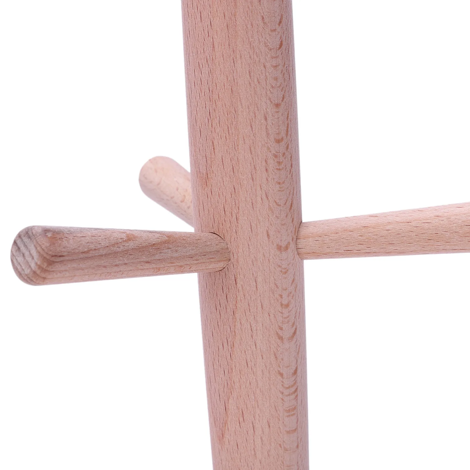 

1x Tree Shape Wood Coffee Tea Cup Storage Holder Stand Home Kitchen Mug Hanging Display Rack Drinkware Shelf With 6 Hooks