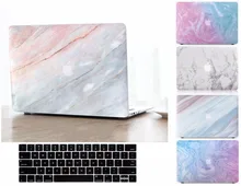 Fashion Marble Pattern Hard Shell Case Keyboard Cover Skin Set Fit For 11 12 13 15″ Apple Macbook Air Pro Retina Touch Bar Gift
