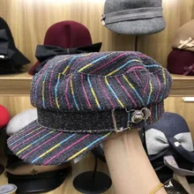 MinanSer военная шапка зимняя вязаная шапочка винтажный топ на плоской подошве для женщин для мальчика шляпа Cadet для мужчин кепка газетчика девочек cadet