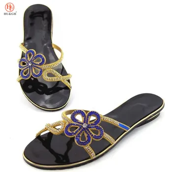 

Italian Fashion Women Metal decoration in Low Heels Shoes not Matching Bag Set African Woman Shoes without bag Set Causul Shoes