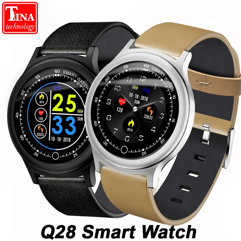 

IP68 Waterproof Q28 Smart Watch Fitness Tracker Support Heart Rate Blood Pressure Monitoring Smart Bracelet Clock For Men Women