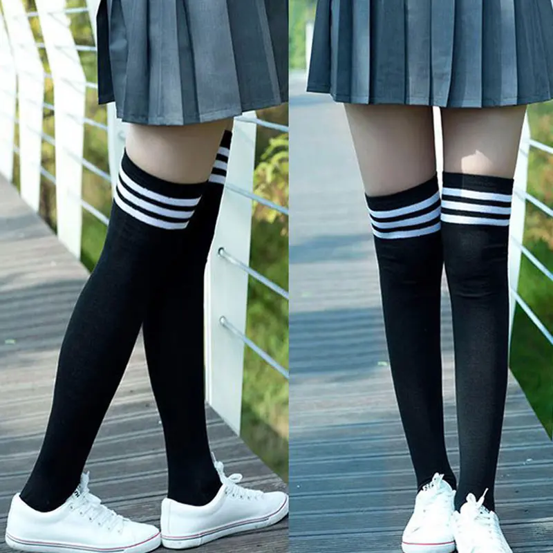 Women Fashion Long Socks stripeWarm Long sexy Socks Korean Style Overknee Thigh High Socks 2019 Women Fashion Long Socks stripeWarm Long sexy Socks Korean Style Overknee Thigh High Socks 2019