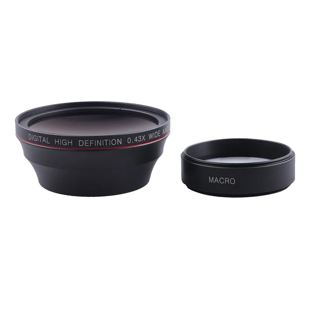 Широкоугольный объектив Neewer58MM 0.43X HD с макрообъективом крупным планом без