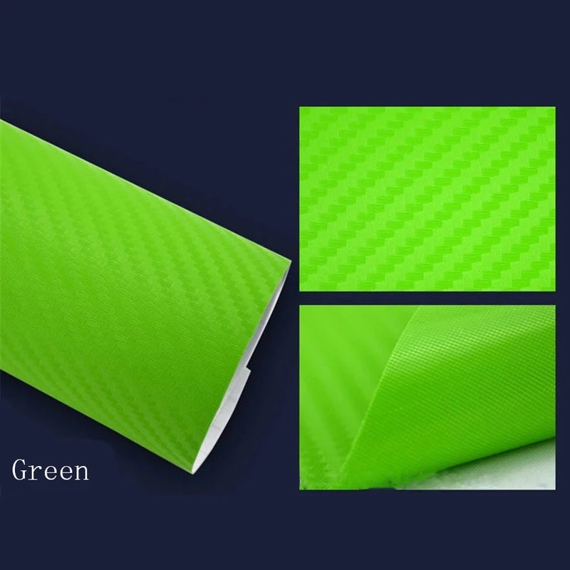 DIY 127*50cm 3D Waterproof Carbon Fiber Vinyl Car Wrap Sheet Roll Film Sticker Decal