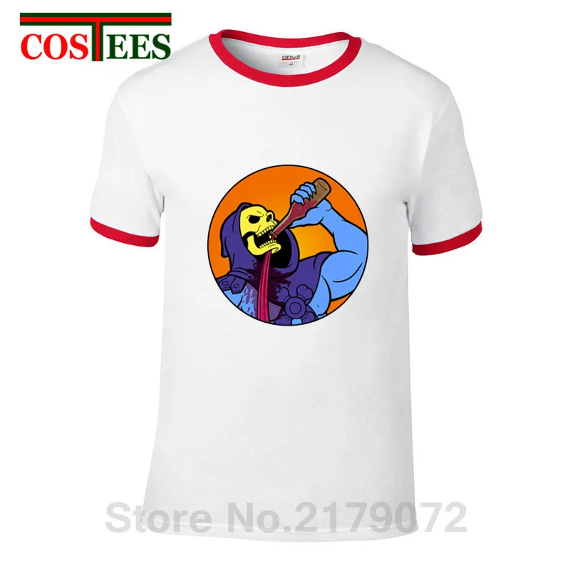 2019 Camiseta Vestido питьевой проблемы Скелет футболки мужское креативное череп дизайн