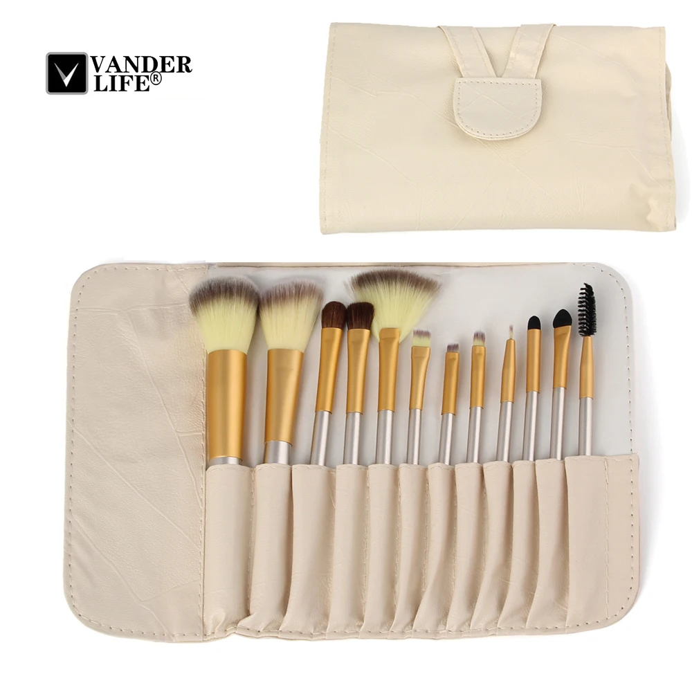 VANDER 12 18 24 pcs Makeup Brushes Professional Cosmetic Makeup Brush Foundation Eyeshadow Eyeliner Brushing Brush Tool Kits 1(3)
