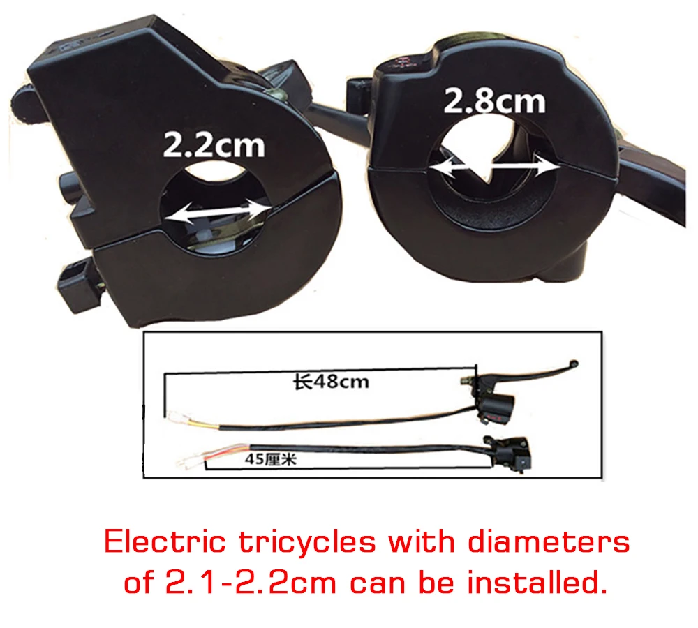 Excellent Electric tricycles and ebike  Horn Turn Signal&light multifunctional switch 7