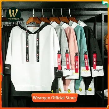 

Hoodies Men Short Sleeve Hoodie print Sweatshirt Mens Casual Brand Clothing Hoody Hoodies WY330