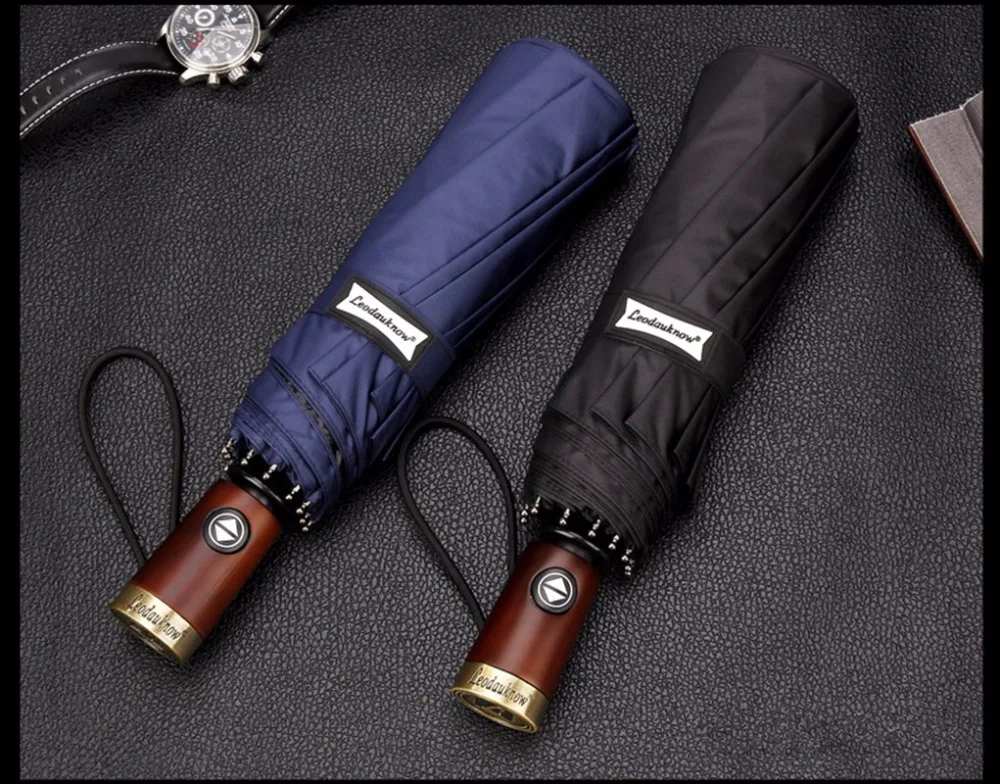 

10 Bone Business Creative Vinyl Umbrella Folding Rain Or Shine Dual-Use Sun College Style Manufacturer Direct