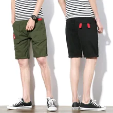 Корейские мужские шорты модные красивые летние облегающие мужские шорты в повседневном стиле 111% хлопок плюс размер пляжные шорты Мужская одежда 5XL-M 6 цветов