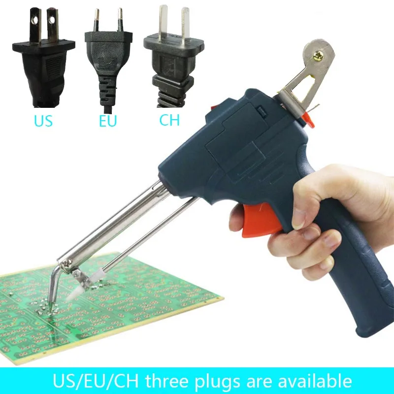 

High quality manual soldering tin gun Handheld soldering gun 60W manual tin soldering iron US plug/ EU plug /CH plug