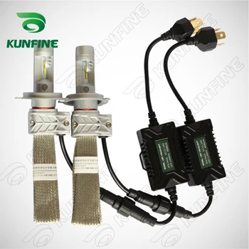

12V-24V 72W Car LED Headlights High/Low H4 Bulb Car Fog Lamp Track HeadLight Lamp 8000LM