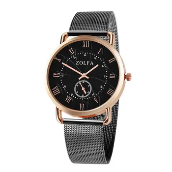 

Sleek Men's Watch Minimalist Roman Multi-scale Stainless Steel Belt Quartz Watch Mens Reloj Hombre 2019 Men Wristwatch Clock