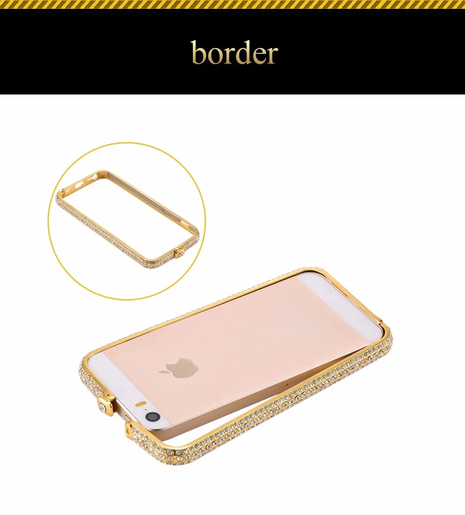 Bling Diamond Frame Bumber For Iphone 5 5S SE 1 (4)