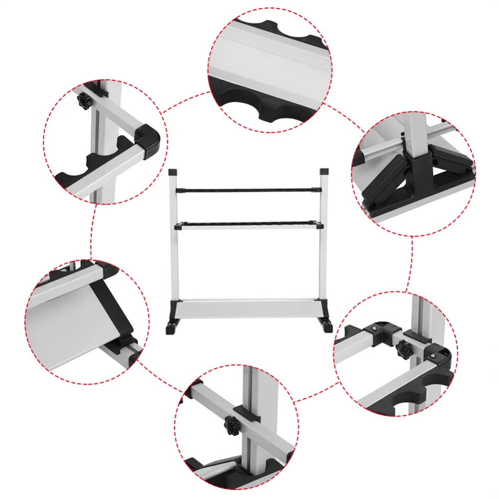 Сплав 24 слота удочки держатель рыболовная подставка дисплей Удочка Стойка портативный серебристый черный стеллаж