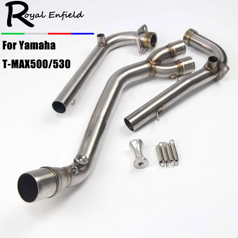 

Slip On For TMAX 500/530 Motorcycle Exhaust Muffler Connector Front Mid Link Pipe For Yamaha T-MAX500 TMAX-530 TMAX500 TMAX530