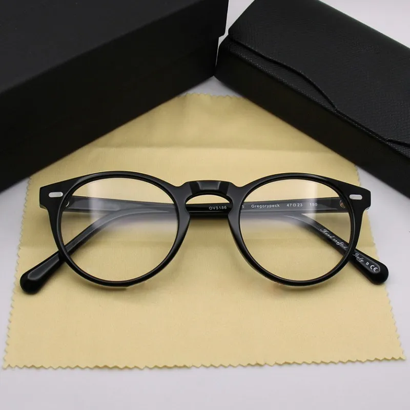 

2018 NEW OV5186 Eyeglasses Frames Men Women high quality round vintage prescript glasses optical computer eyewear reading oculos