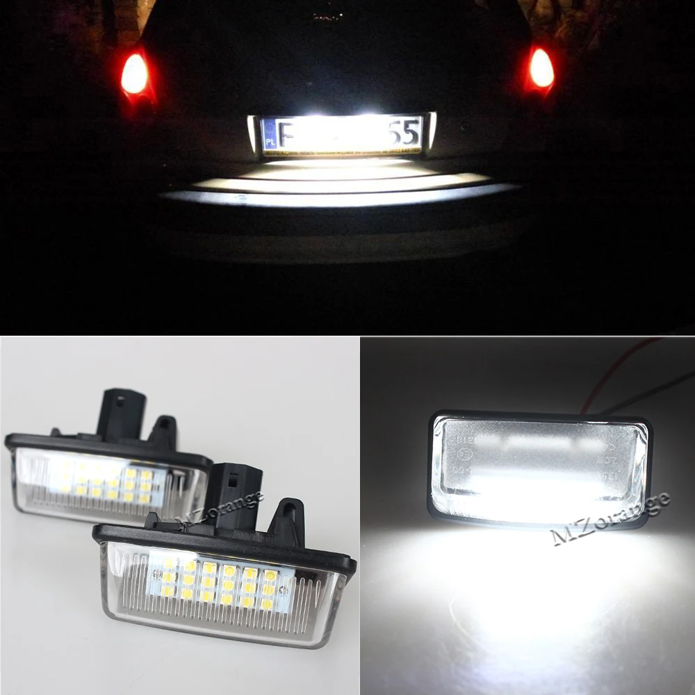 2pcs Car 12V 18LED License Plate Lights SMD for Toyota Corolla_E11 ...