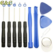 11 шт./компл. сотовые телефоны открытие Pry инструмент для ремонта мобильных телефонов комплект Набор отверток для iPhone 4 4S 5 5S 6,6 плюс остриём, набор ручных инструментов