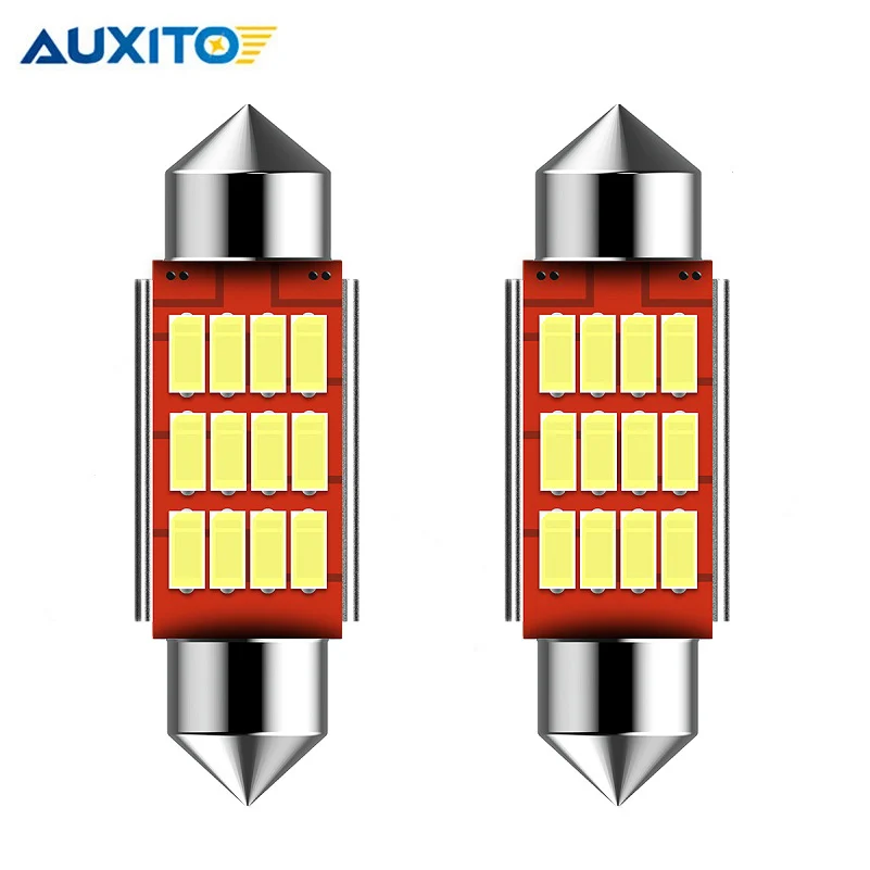 2 шт. C5W светодиодный CANBUS гирлянда 36 мм ошибок 4014 SMD чтения Doom лампа для Audi a4 b6 b8 a3 q7 TT