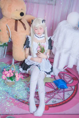 Аниме Yosuga no Sora маскарадный костюм Kasugano платье для девушки фартук Униформа +