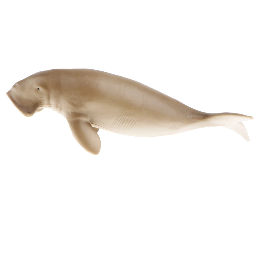 Plastic Ocean Animal Figurine Toy for Kids Toddlers, Dugong dugon Manatee Model, Children Birthday Gift Home Decor
