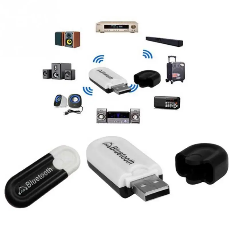 1 шт. приемник Универсальный Портативный Bluetooth USB двойной Выход аудио адаптер