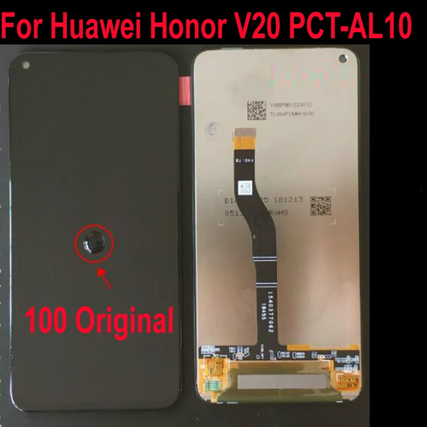 

Original Best Tested Well LCD Display Touch Screen Digitizer Assembly Sensor For Huawei Honor V20 PCT-AL10 / For Honor View 20