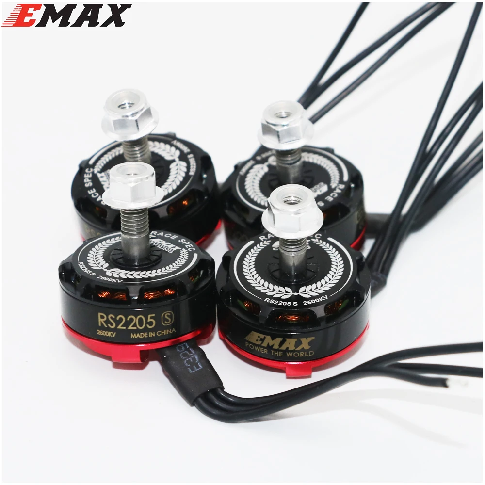 4set/lot Original EMAX RS2205S 2300KV Racing Edition Brushess Motor 3-4S for DIY mini drone QAVR250 quadcopter 4CW