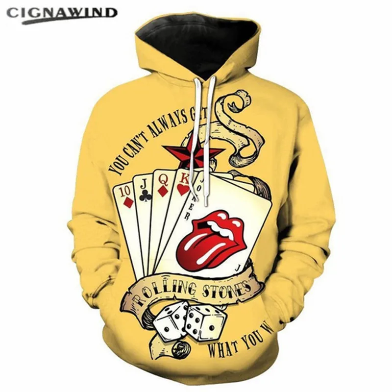 New fashion 3D Poker cards hoodies men women sweatshirts printed Novel