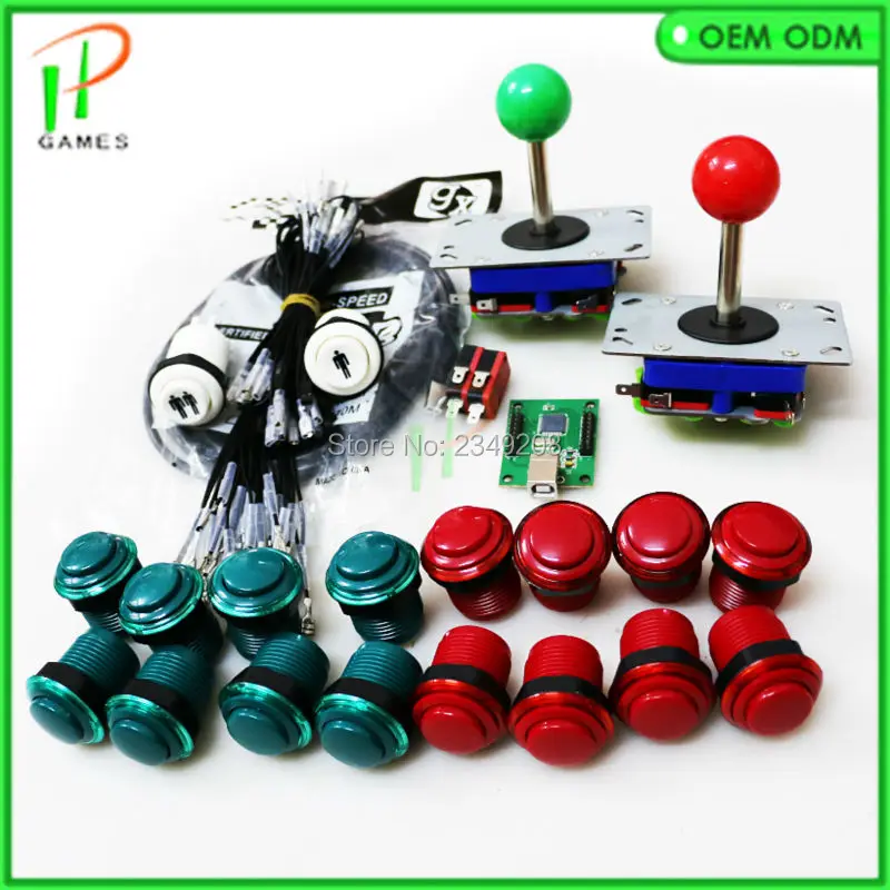 

DIY Jamma Arcade kit for 2 Player PC PS/3 USB To Jamma arcade control board Arcade joystick push button Mame DIY Kit