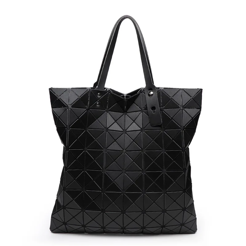 Buy PVC diamond lattice patchwork fold women shoulder