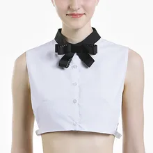 Поддельный Воротник бант поддельные Украшенные дикий весенний свитер воротник