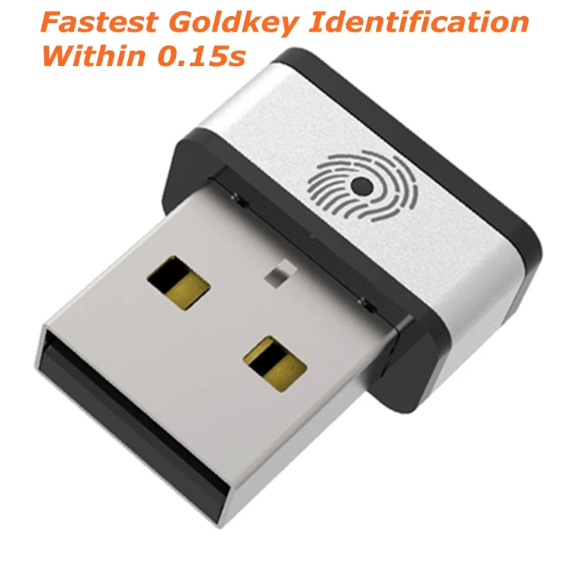

My Lockey USB2.0 Encrypted Fingerprint Lock Dongle Gadgets World's Fastest Goldkey Identification Within 0.15s For Windows Hello