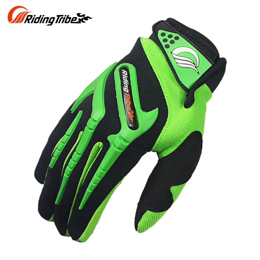 Riding Tribe Motorcycle Gloves Green Motocross Cycling Dirt Bike Full