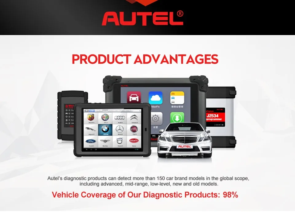 best car battery tester Autel MaxiPRO MP808 Diagnostic Tools with Bi-directional Control OE-level OBD2 Professional automotive Scanner PK MK808 sensor for temperature gauge