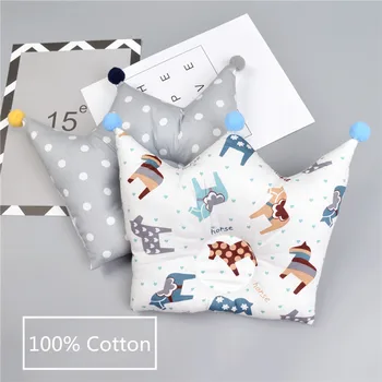 

Baby Shaping Pillow Prevent Flat Head Infants Crown Dot Bedding Pillows Newborn Boy Girl Room Decoration Accessories DS19